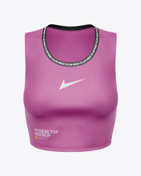 Women S Fitness Top Mockup In Apparel Mockups On Yellow Images Object Mockups