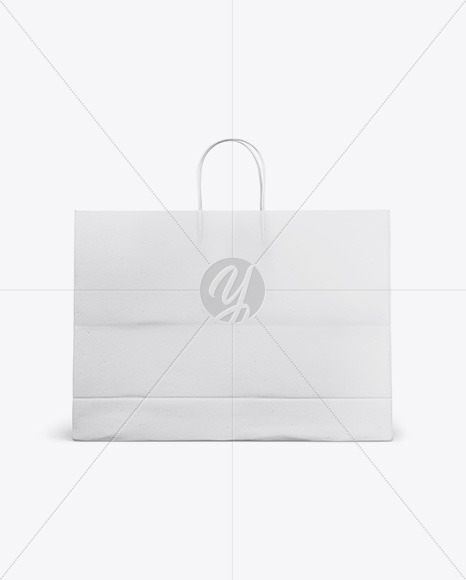 Download Kraft Matte Shopping Bag With Rope Handle Psd Mockup Halfside View Yellowimages