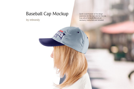 Cap Mockups In Apparel Mockups On Yellow Images Creative Store