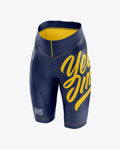 Women’s Cycling Shorts mockup (Half Side View) PSD #4