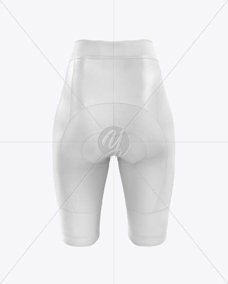 Women’s Cycling Shorts mockup (Back View)