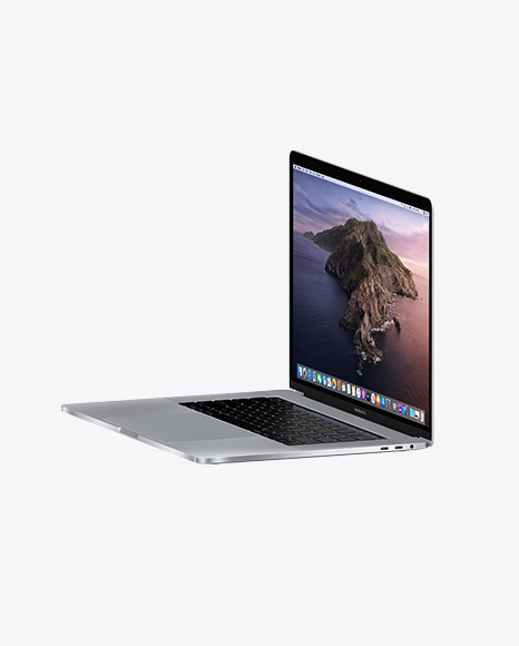 Download Silver Macbook Pro Mockup In Device Mockups On Yellow Images Object Mockups PSD Mockup Templates