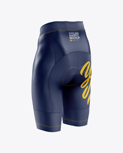 Download Women's Cycling Shorts mockup (Back Half Side View) in ...