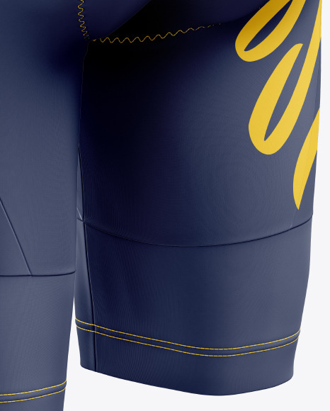 Women’s Cycling Shorts mockup (Back Half Side View) PSD #4