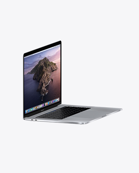 Silver Macbook Pro Mockup