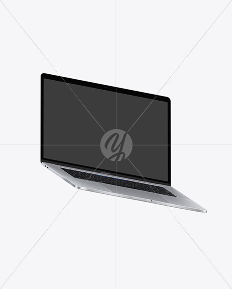 Silver Macbook Pro Mockup