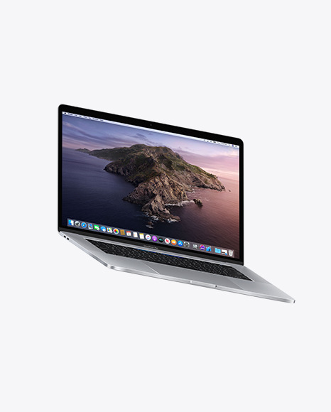 Silver Macbook Pro Mockup