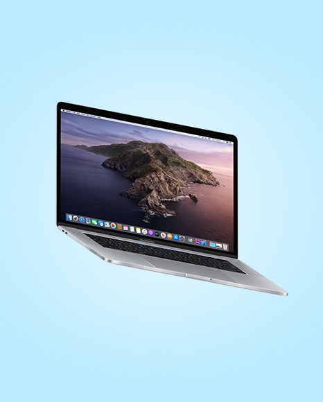 Silver Macbook Pro Mockup