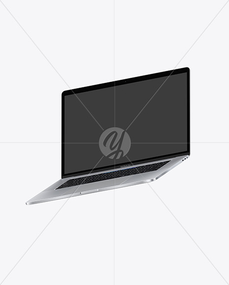 Download Silver Macbook Pro Mockup In Device Mockups On Yellow Images Object Mockups PSD Mockup Templates