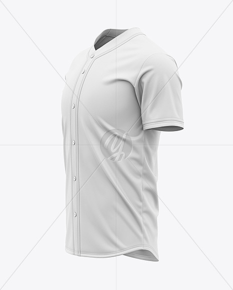 Men S Baseball Jersey Mockup Side View Baseball T Shirt In Apparel Mockups On Yellow Images Object Mockups