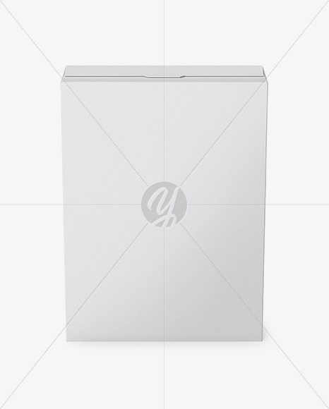 Download Paper Box Mockup - Front View in Box Mockups on Yellow Images Object Mockups