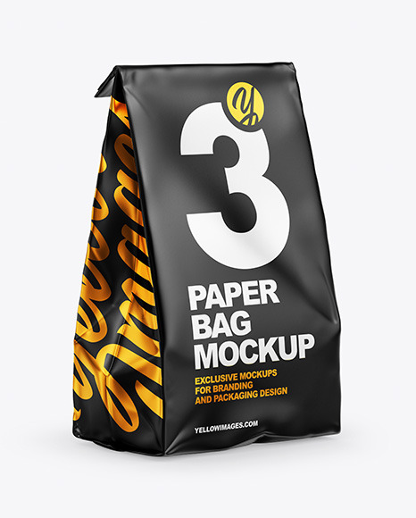 Download Food Bag Mockup In Bag Sack Mockups On Yellow Images Object Mockups PSD Mockup Templates