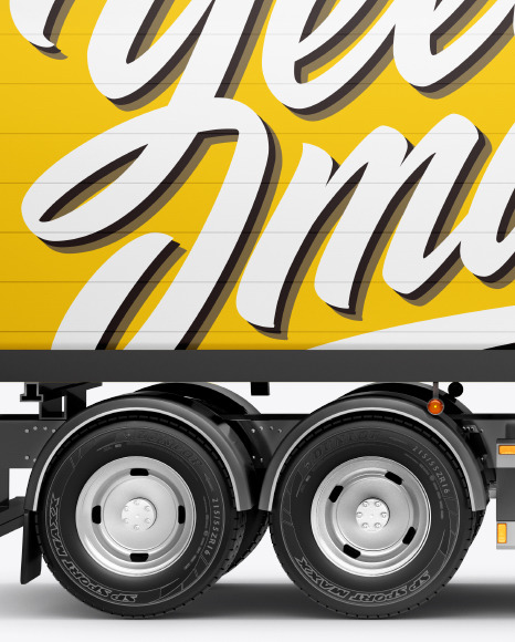 Truck Mockup - Side View Truck Mockup - Side View