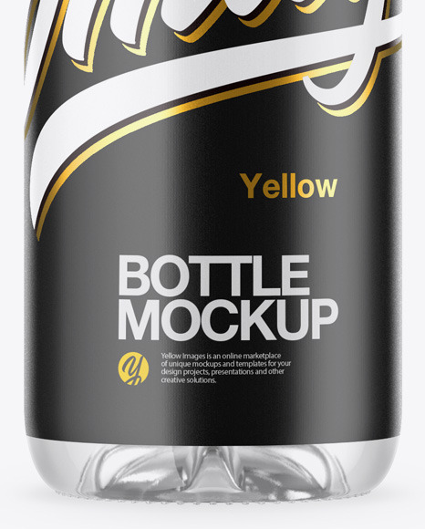 Clear Plastic Bottle Mockup PSD #1