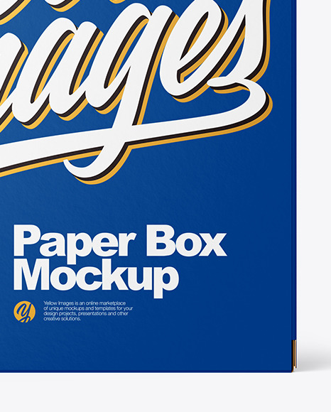 Download Paper Box Mockup In Box Mockups On Yellow Images Object Mockups