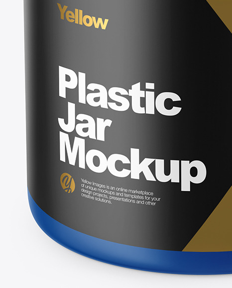 Matte Plastic Jar Mockup