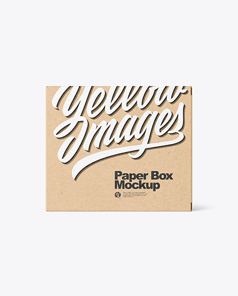 Download Kraft Paper Box Mockup In Box Mockups On Yellow Images Object Mockups Yellowimages Mockups