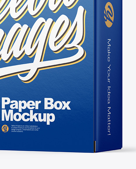 Download Paper Box Mockup In Box Mockups On Yellow Images Object Mockups