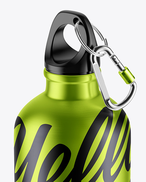 Metallic Bottle Mockup PSD #2