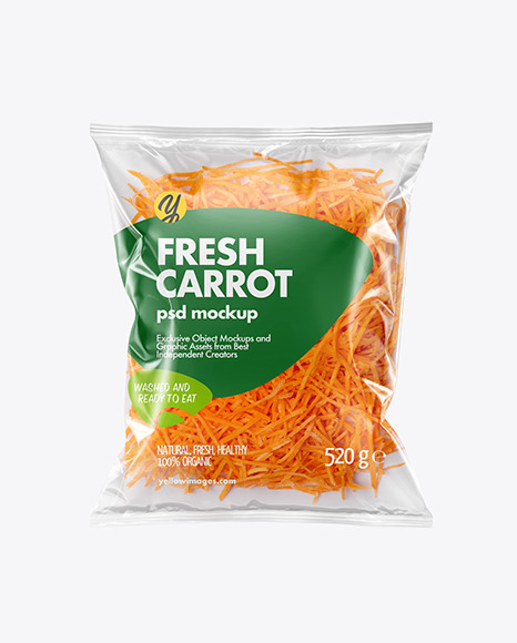 Download Plastic Bag With Shredded Carrot Mockup In Bag Sack Mockups On Yellow Images Object Mockups Yellowimages Mockups