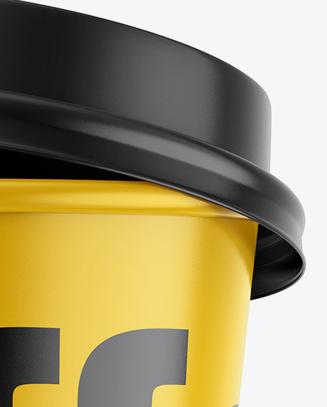 Glossy Coffee Cup Mockup