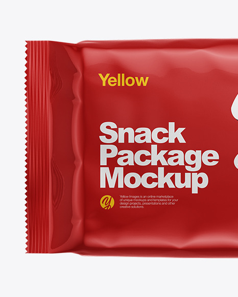 Glossy Snack Package Mockup PSD #2