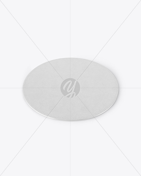 Leather Beverage Coaster Mockup