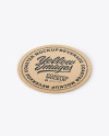 Kraft Paper Beverage Coaster Mockup