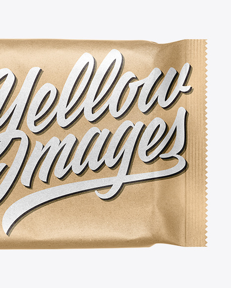 Kraft Snack Package Mockup PSD #1