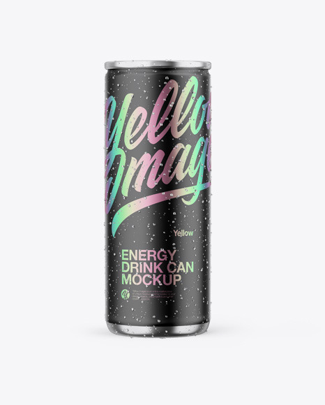 Metallic Can W  Matte Finish Mockup PSD #2