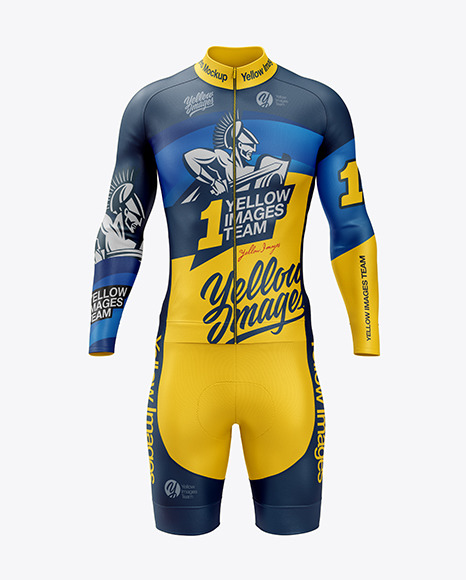 Men S Cycling Kit Mockup In Apparel Mockups On Yellow Images Object Mockups