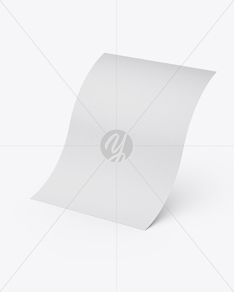 Textured A4 Paper Sheet Mockup