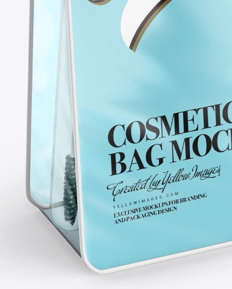 Cosmetic Bag Mockup In Object Mockups On Yellow Images Object Mockups