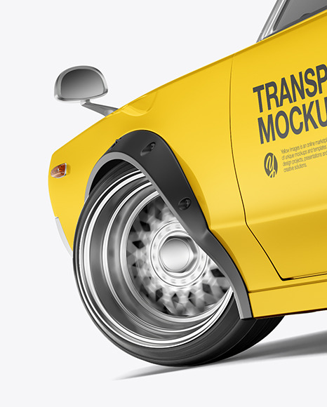 Download Retro Sport Car Mockup Half Side View In Free Mockups On Yellow Images Object Mockups Yellowimages Mockups