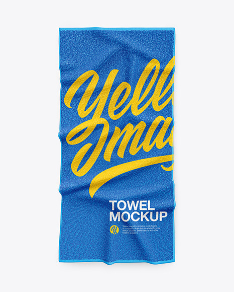 Download Beach Towel Mockup in Object Mockups on Yellow Images ...