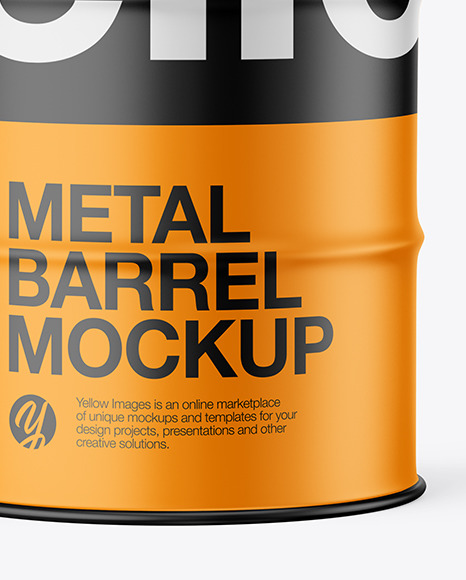 Download Matte Metal Barrel Mockup In Barrel Mockups On Yellow Images Object Mockups Yellowimages Mockups