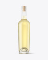 White Wine Bottle With Cork Mockup