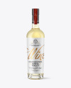 White Wine Bottle With Cork Mockup