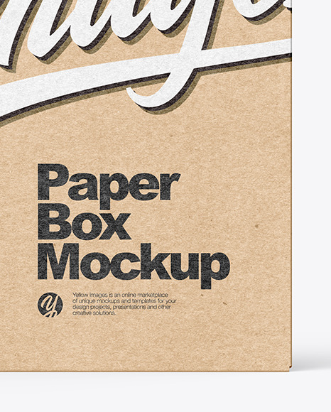 Kraft Paper Box Mockup PSD #4