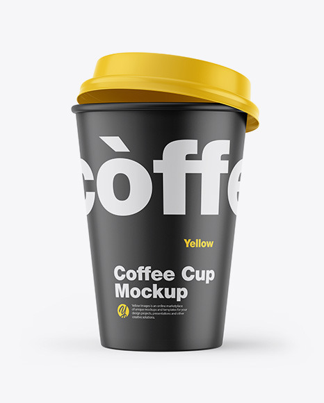 Matte Coffee Cup Mockup PSD #1