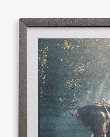 Wooden Frame w  Textured Picture Mockup PSD #7