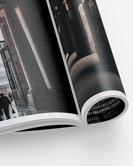 Matte A4 Magazine Mockup PSD #7