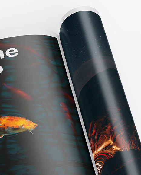 Glossy A4 Magazine Mockup PSD #1