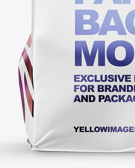 Download Food Bag Mockup In Bag Sack Mockups On Yellow Images Object Mockups PSD Mockup Templates