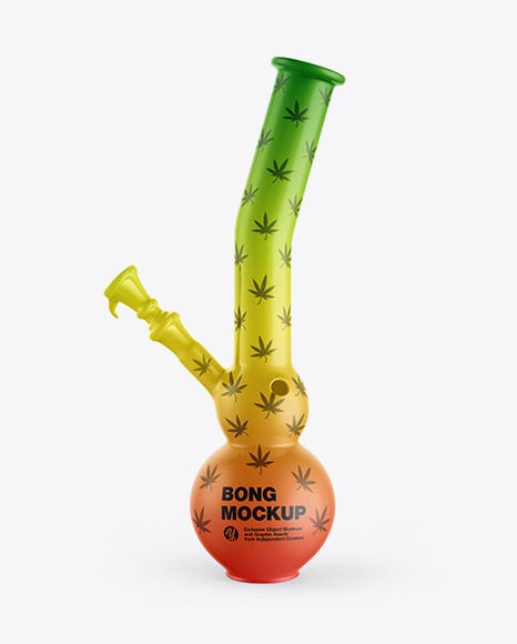 Glossy Weed Bong Mockup PSD #2