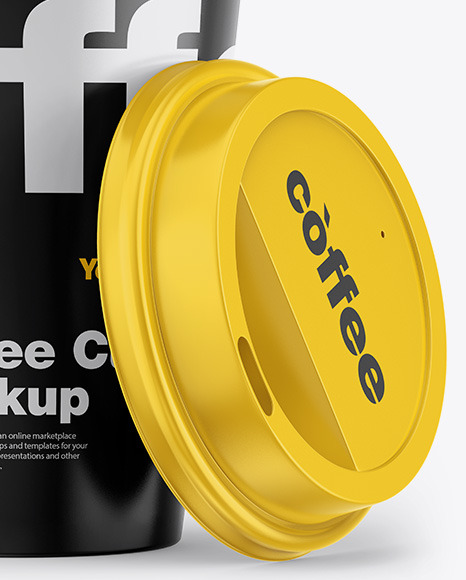 Glossy Coffee Cup Mockup