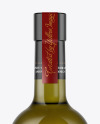 Antique Green Glass Bottle With White Wine Mockup