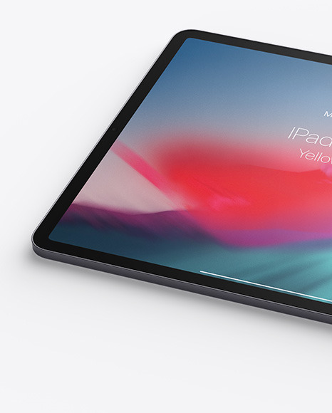 Apple iPad Pro 2018 12.9 Mockup PSD #4