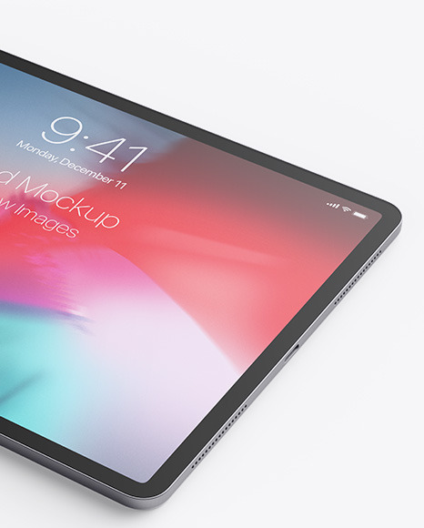 Download Apple Ipad Pro 2018 12 9 Mockup In Device Mockups On Yellow Images Object Mockups