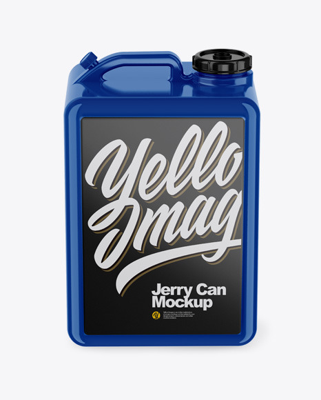 Download Glossy Jerry Can Mockup In Jerrycan Mockups On Yellow Images Object Mockups PSD Mockup Templates